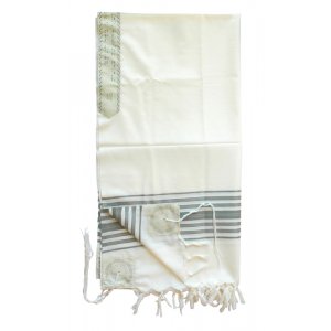 Chermonit Wool Tallit Prayer Shawl by Talitnia