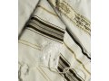 Acrylic Tallit (imitation Wool) Prayer Shawl with Black and Gold Stripes by Talitnia