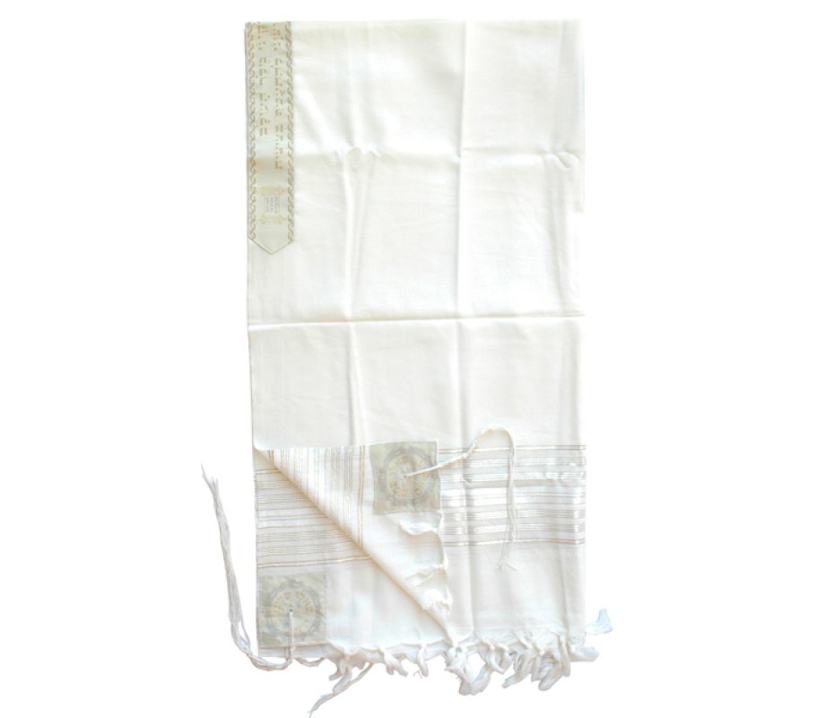 Chermonit Wool Tallit Prayer Shawl by Talitnia