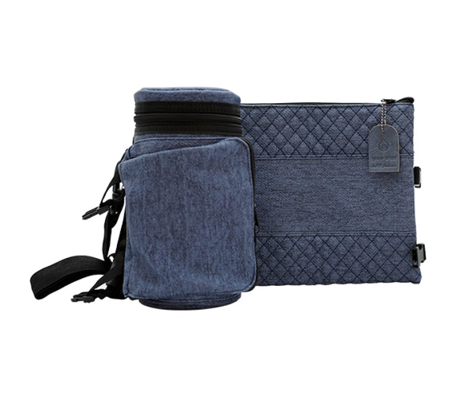 Insulated Weatherproof Tallit and Tefillin Bags – Blue