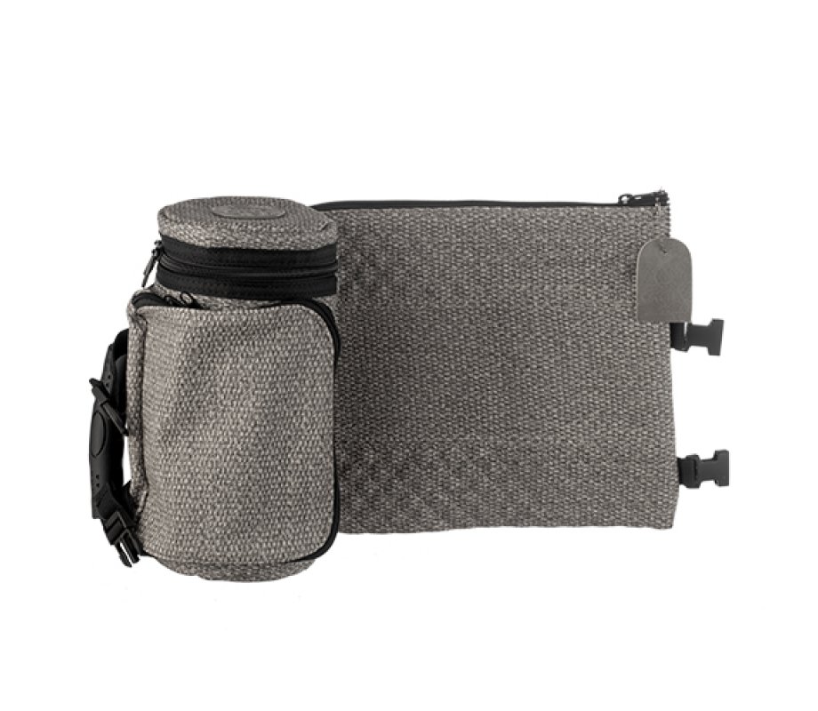 Insulated Weatherproof Tallit and Tefillin Bags – Gray