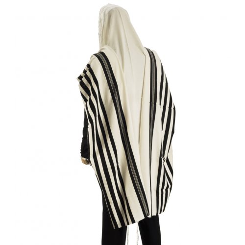 Malchut Non Slip Tallit Wool Prayer Shawl by Talitnia