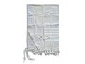 Non Slip Barak Tallit 100% Wool by Talitnia - White Stripes