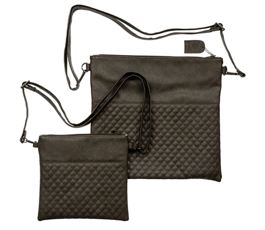 Shoulder Straps on Tallit and Tefillin Bags, Faux Leather – Dark Brown