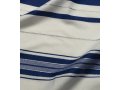 Traditional Tallit 100% Wool by Talitnia - Blue and Silver Stripes